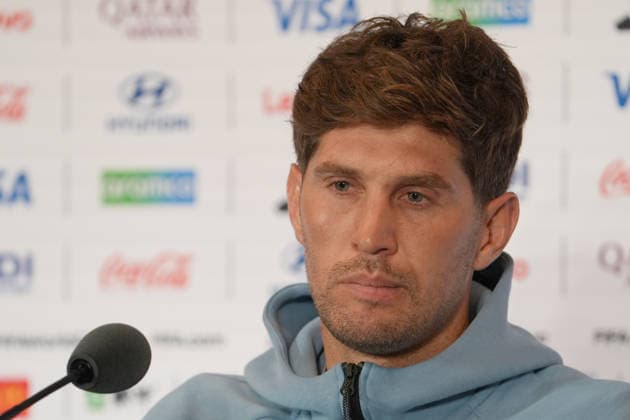 John Stones of England speaks at a press conference, PK, Pressekonferenz ahead of the 2026 FIFA World Cup, WM, Weltmeisterschaft, Fussball third-place match against France in Miami, USA, 17 July 2026. England national team, Nationalteam press conference !ACHTUNG: NUR REDAKTIONELLE NUTZUNG!  Copyright: xAlbertoxBoalx GR6005 20260718-55020926576_1