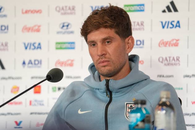 John Stones of England speaks at a press conference, PK, Pressekonferenz ahead of the 2026 FIFA World Cup, WM, Weltmeisterschaft, Fussball third-place match against France in Miami, USA, 17 July 2026. England national team, Nationalteam press conference !ACHTUNG: NUR REDAKTIONELLE NUTZUNG!  Copyright: xAlbertoxBoalx GR6004 20260718-55020926580_1