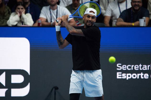 UTS Rio de Janeiro RIO DE JANEIRO, RJ - 17.07.2026: UTS RIO DE JANEIRO - Nick Kyrgios (AUS) in action during a UTS Rio match, held at the Maracanazinho Gymnasium in Rio de Janeiro, Brazil, on July 17, 2026. (Photo: Renato Assis Fotoarena) x2986147x  RenatoxAssis