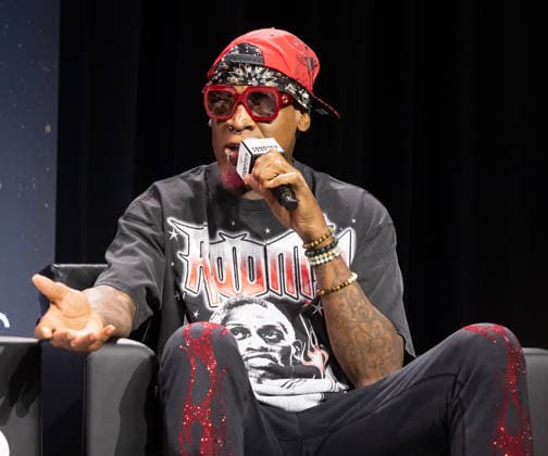 2026 Fanatic Fest- Day 2 Featuring: Dennis Rodman Where: New York, New York, United States When: 17 Jul 2026 Credit: Janet Mayer INSTARimages.com EDITORIAL USE ONLY. NOT FOR USE BY NEWSPAPERS BASED IN THE UK. Copyright: xx instar55860295