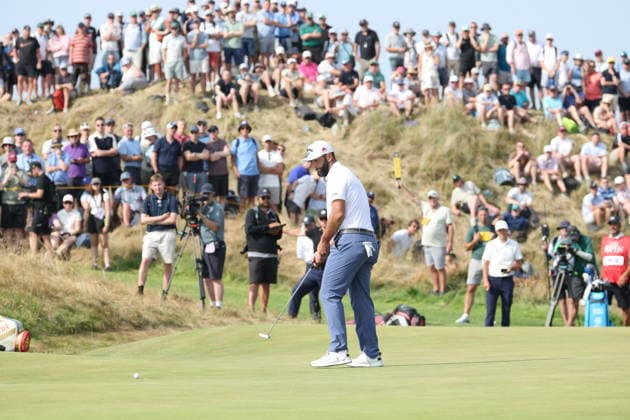 Spain s Jon Rahm during the day 2 of the 2026 British Open Golf Championships at Royal Birkdale golf club, in Southport, England, on Julyl 17, 2026. Noxthirdxpartyxsales  aflo_338370672 KojixAokix