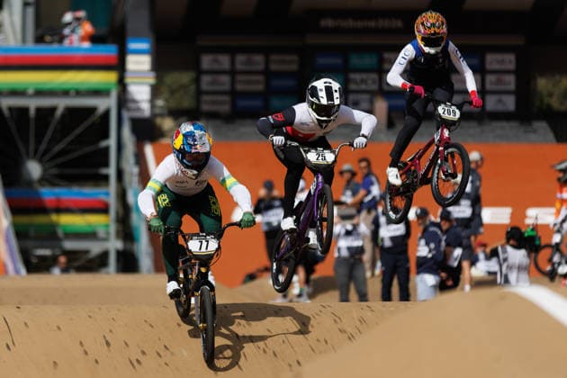 BMX WORLD CHAMPIONSHIPS, Saya Sakakibara of Australia competes during the BMX World Championships at Brisbane SX International BMX Centre in Brisbane, Saturday, July 18, 2026. ( NO ARCHIVING, EDITORIAL USE ONLY BRISBANE QUEENSLAND AUSTRALIA  Copyright: xRUSSELLxFREEMANx 20260718158313534170