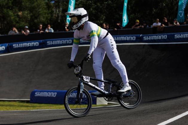 BMX WORLD CHAMPIONSHIPS, Isabell May of Australia competes during the BMX World Championships at Brisbane SX International BMX Centre in Brisbane, Saturday, July 18, 2026. ( NO ARCHIVING, EDITORIAL USE ONLY BRISBANE QUEENSLAND AUSTRALIA  Copyright: xRUSSELLxFREEMANx 20260718192426549910