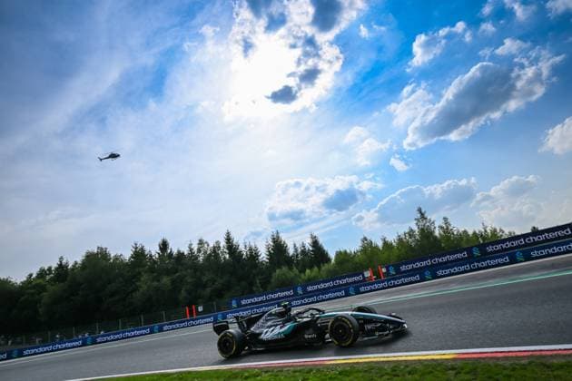 MOTORSPORTS - Formula 1 - 2026 Formula 1 Belgian Grand Prix - Round 12 of 24 - Circuit de Spa-Francorchamps, Stavelot, Belgium Photo by IPA ABACAPRESS.COM86772250 - (63) George Russell (GBR) - Mercedes-AMG PETRONAS F1 Team - Mercedes W17 - Mercedes E Performance during Free Practice 2 of the 2026 Formula 1 Belgian Grand Prix at the Circuit de Spa-Francorchamps in Stavelot, Belgium. Round 12 of 24 of the 2026 FIA Formula One World Championship, WM, Weltmeisterschaft held July 17–19, 2026. The legendary Circuit de Spa-Francorchamps in the Ardennes Forest features the famous Eau Rouge-Raidillon complex. during the 2026 Formula 1 Belgian Grand Prix—Round 12 of 24—at the Circuit de Spa-Francorchamps in Stavelot, Belgium, as part of the Formula 1 Championship on July 17, 2026  Copyright: xIPAxSport ABACAx