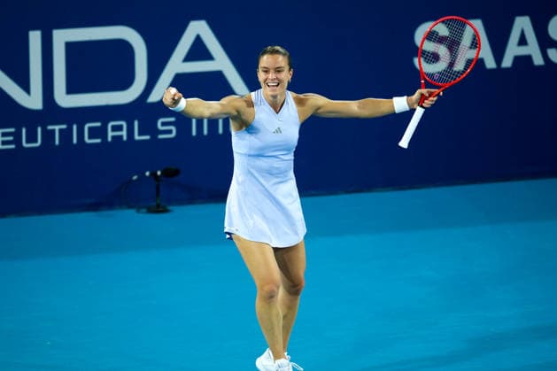 Vanda Pharmaceuticals Athens Open - Day 5 Fourth seed Maria Sakkari of Greece is in action during her quarterfinal match against Alycia Parks of the United States at the 2026 Vanda Pharmaceuticals Athens Open Women s tennis tournament at the Athens Olympic Tennis Centre in Athens, Greece. Athens Athens Greece  Copyright: xOwenxHammondx originalFilename:hammond-2026vand260717_npIF0.jpg