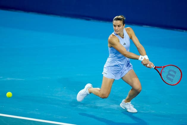 Vanda Pharmaceuticals Athens Open - Day 5 Fourth seed Maria Sakkari of Greece is in action during her quarterfinal match against Alycia Parks of the United States at the 2026 Vanda Pharmaceuticals Athens Open Women s tennis tournament at the Athens Olympic Tennis Centre in Athens, Greece. Athens Athens Greece  Copyright: xOwenxHammondx originalFilename:hammond-2026vand260717_npHDk.jpg