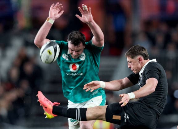 2026 Nations Championship Southern Hemisphere Series, Eden Park, Auckland, New Zealand 18 7 2026 New Zealand All Blacks vs Ireland New Zealand s Cameron Roigard takes a kick Cameron Roigard takes a kick 18 7 2026  Copyright: xx 0S2A1815