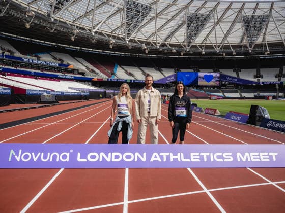Josh Kerr Emsley Carr Mile Keely Hodgkinson 800m Amy Hunt 200m on there day before the Diamond League Athletics at the London Stadium, Queen Elizabeth Olympic Park , London, England on 17 July 2026. Copyright: xPhilxHutchinsonx 45280006