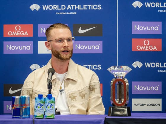 Josh Kerr Emsley Carr Mile on there day before the Diamond League Athletics at the London Stadium, Queen Elizabeth Olympic Park , London, England on 17 July 2026. Copyright: xPhilxHutchinsonx 45280020
