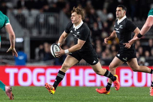2026 Nations Championship Southern Hemisphere Series, Eden Park, Auckland, New Zealand 18 7 2026 New Zealand All Blacks vs Ireland New Zealand s Ruben Love Ruben Love 18 7 2026  Copyright: xBrettxPhibbsx xwww.photosport.nzx 260718AllBlacksIreland_064