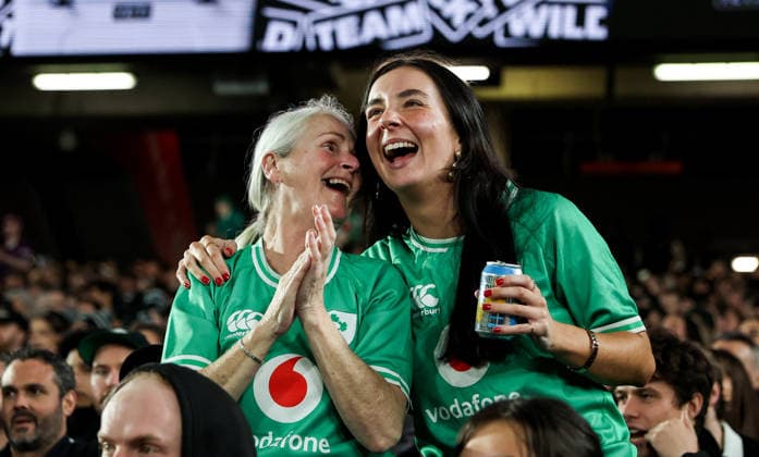 2026 Nations Championship Southern Hemisphere Series, Eden Park, Auckland, New Zealand 18 7 2026 New Zealand All Blacks vs Ireland A view of Ireland fans A view of Ireland fans 18 7 2026  Copyright: xx 260718NZLvIreland_057