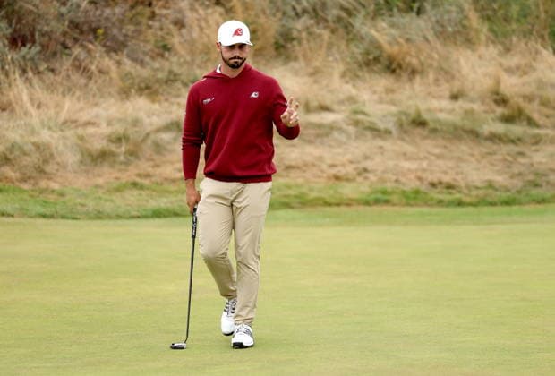 154th Open Golf Championships - Round 3 Jose Luis Ballester Barrio of Spain reacts after a putt on the 3rd hole during Round 3 of the British Open Golf Championships at Royal Birkdale in Southport, Britain, 18 July 2026. SOUTHPORT UNITED KINGDOM  Copyright: xADAMxVAUGHANx