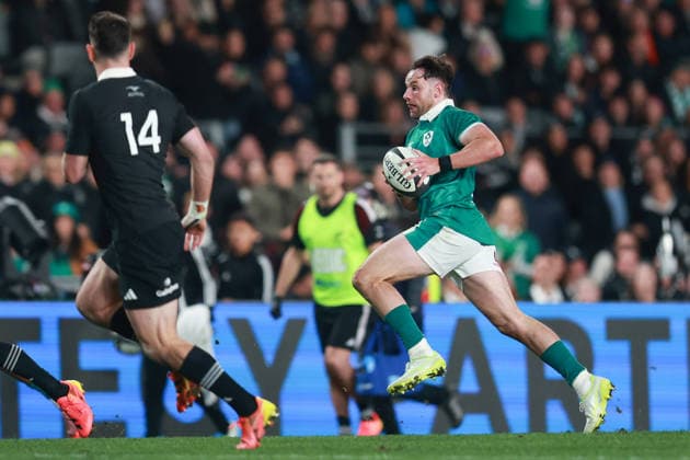 2026 Nations Championship Southern Hemisphere Series, Eden Park, Auckland, New Zealand 18 7 2026 New Zealand All Blacks vs Ireland Ireland s Hugo Keenan Hugo Keenan 18 7 2026  Copyright: xx 260718NZLvIreland_025