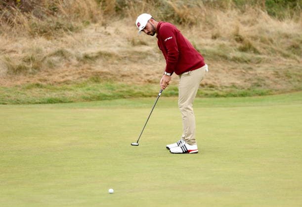 154th Open Golf Championships - Round 3 Jose Luis Ballester Barrio of Spain plays a putt on the 3rd hole during Round 3 of the British Open Golf Championships at Royal Birkdale in Southport, Britain, 18 July 2026. SOUTHPORT UNITED KINGDOM  Copyright: xADAMxVAUGHANx
