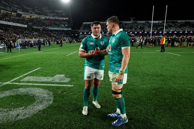 2026 Nations Championship Southern Hemisphere Series, Eden Park, Auckland, New Zealand 18 7 2026 New Zealand All Blacks vs Ireland Ireland s Thomas Clarkson and Garry Ringrose after the match Thomas Clarkson and Garry Ringrose after the match 18 7 2026  Copyright: xx BB3_0565