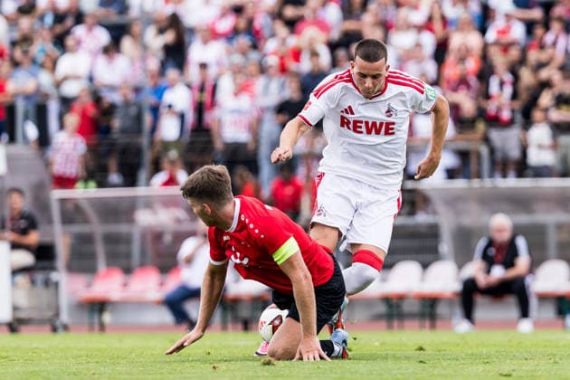 COLOGNE, GERMANY - JULY 18: Said El Mala (1. FC Koeln, 13) tries to score during the first friendly game of season 2026 27 between 1. FC Koeln vs FC Rheinsued Koeln at Suedstadion on July 18, 2026 in Cologne, Germany. North Rhine Westphalia Germany Copyright: xSteffiexWunderlx