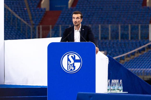 18.07.2026, Mitgliederversammlung 2026 des FC Schalke 04 in der Veltins Arena. Vorstandsvorsitzender Matthias Tillmann (FC Schalke 04). Gelsenkirchen Veltins Arena NRW Deutschland xRHR-FOTO DEx *** July 18, 2026, FC Schalke 04 2026 General Meeting at the Veltins Arena; Chairman of the Board Matthias Tillmann; FC Schalke 04; Gelsenkirchen; Veltins Arena; North Rhine-Westphalia; Germany; xRHR; PHOTO: DEx Copyright: DennisxEwert RHR-FOTOx RHR-FOTO DE
