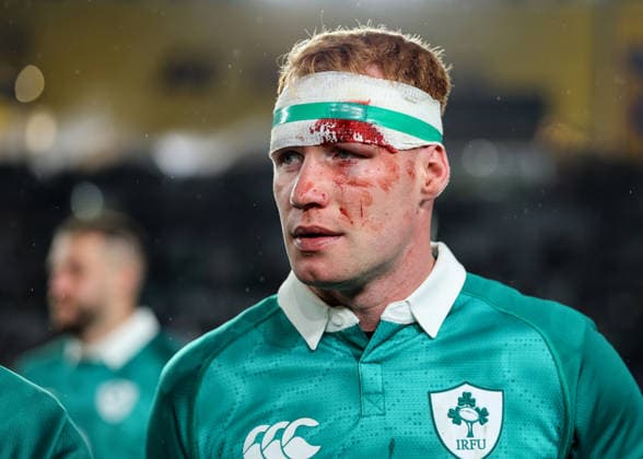 2026 Nations Championship Southern Hemisphere Series, Eden Park, Auckland, New Zealand 18 7 2026 New Zealand All Blacks vs Ireland Ireland s Ciaran Frawley dejected after the match Ciaran Frawley dejected after the match 18 7 2026  Copyright: xx BBR67733