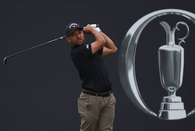154th Open Golf Championships - Round 3 Xander Schauffele of the USA in action on the 1st tee during the British Open Golf Championships at Royal Birkdale in Southport, Britain, 18 July 2026. SOUTHPORT UNITED KINGDOM  Copyright: xADAMxVAUGHANx