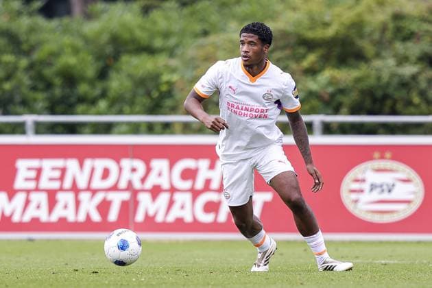 EINDHOVEN , 18-07-2026 , TenCate Stadion De Herdgang , season 2026 2027 , pre season , football , friendly match between PSV and Royale Union Saint-Gilloise picture shows PSV Player Ryan Flamingo PSV - Royale Union Saint-Gilloise (friendly)  x205085483x Copyright: