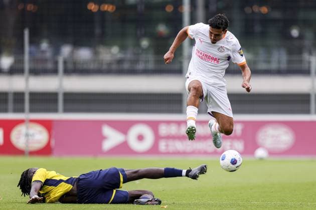 Sport Bilder des Tages EINDHOVEN , 18-07-2026 , TenCate Stadion De Herdgang , season 2026 2027 , pre season , football , friendly match between PSV and Royale Union Saint-Gilloise picture shows PSV Player Couhaib Driouech PSV - Royale Union Saint-Gilloise (friendly)  x205085658x Copyright: