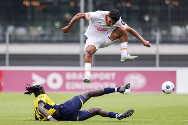 EINDHOVEN , 18-07-2026 , TenCate Stadion De Herdgang , season 2026 2027 , pre season , football , friendly match between PSV and Royale Union Saint-Gilloise picture shows PSV Player Couhaib Driouech PSV - Royale Union Saint-Gilloise (friendly)  x205085660x Copyright: