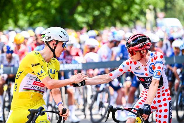 Tour de France 2026 Stage 14 LE MARKSTEIN, FRANCE - JULY 18 : Vingegaard Jonas (DEN) of Team Visma Lease a Bike at the start line during stage 14 of the 113rd edition of Tour de France an UCI World Tour 2.UWT cycling road race stage for Men Elite of 155 km with start in Mulhouse and finish in Le Markstein on July 18, 2026 in Le Markstein, France, 18 07 2026 ( Motordriver Kurt Vandenborre - Le Markstein France  Copyright: xGvgx