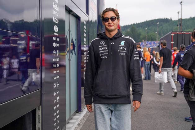 FORMULA ONE BELGIAN GRAND PRIX 2026 George Russell 63 (GBR) Mercedes arriving for qualifying during the Formula 1 Moet & Chandon Belgian Grand Prix 2026, 10th round of the 2026 Formula 1 World Championship, WM, Weltmeisterschaft from 17th - 19th July 2026 at Circuit de Spa-Francorchamps, Stavelot, Belgium. Credit: Robbie Hoad Every Second Media Editorial use only. All images are copyright Every Second Media Limited. No images may be reproduced without prior permission. Copyright: xIMAGO EveryxSecondxMediax ESM-2070-0278 RobbiexHoadx xEveryxSecondxMediax