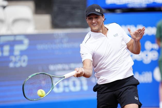 BASTAD, SWEDEN 20260718 Luciano Darderi during the men s semi-final at the Nordea Open tennis match in Bastad. GÖTEBORG SWEDEN x9200x *** BASTAD, SWEDEN July 18, 2026 Luciano Darderi during the men s semifinal at the Nordea Open tennis tournament in Bastad, GOTHENBURG, SWEDEN x9200x  Copyright: xBjörnxLarssonxRosvall TTx NORDEA OPEN TENNIS IN BASTAD