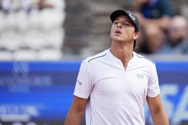 BASTAD, SWEDEN 20260718 Luciano Darderi during the men s semi-final at the Nordea Open tennis match in Bastad. GÖTEBORG SWEDEN x9200x *** BASTAD, SWEDEN July 18, 2026 Luciano Darderi during the men s semifinal at the Nordea Open tennis tournament in Bastad, GOTHENBURG, SWEDEN x9200x  Copyright: xBjörnxLarssonxRosvall TTx NORDEA OPEN TENNIS IN BASTAD