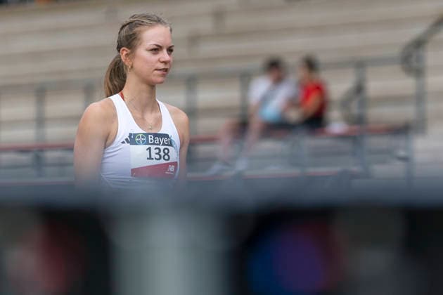 LEVERKUSEN, GERMANY - JULY 18, 2026 : Fanny Richter (GER LT DSHS Koeln) competing in the long jump during the Para Heimspiel 7.0 at Fritz Jacobi Sports Complex on July 18, 2026 in Leverkusen, Germany. Northrhine-Westphalia Germany Copyright: xAxelxKohringx