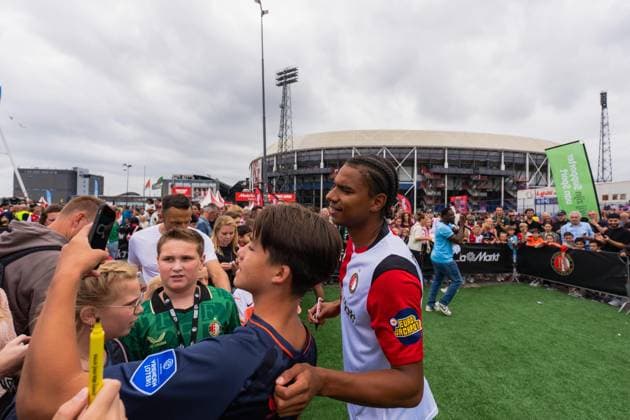 ROTTERDAM, 18-07-2026, Stadium Feijenoord de Kuip , Feyenoord Festival fan day , Season 2026 2027 , Picture shows Feyenoord player Calvin Stengs Feyenoord festival 2026  x205086072x Copyright:
