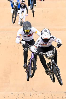 RECORD DATE NOT STATED 18th July 2026; Brisbane SX International BMX Centre, Brisbane, Queensland, Australia: 2026 UCI BMX Racing World Championships, Day Two; 854 Emil BROSZ (Men Junior) GER in the round 1 heat NigelxOwen