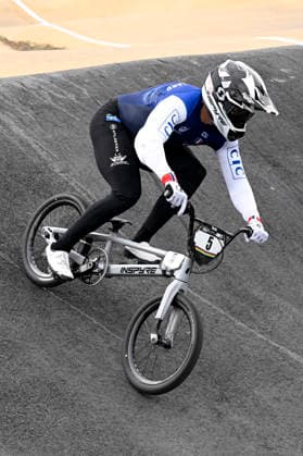 RECORD DATE NOT STATED 18th July 2026; Brisbane SX International BMX Centre, Brisbane, Queensland, Australia: 2026 UCI BMX Racing World Championships, Day Two; 5 Mathis RAGOT RICHARD (Men Elite) FRA leads the field during the elite mens eighth final heats NigelxOwen