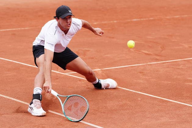 BASTAD, SWEDEN 20260718 Luciano Darderi during the men s semi-final at the Nordea Open tennis match in Bastad. BASTAD SWEDEN x9200x *** BASTAD, SWEDEN, July 18, 2026 Luciano Darderi during the men s semifinal at the Nordea Open tennis tournament in Bastad, BASTAD, SWEDEN x9200x  Copyright: xBjörnxLarssonxRosvall TTx NORDEA OPEN TENNIS IN BASTAD