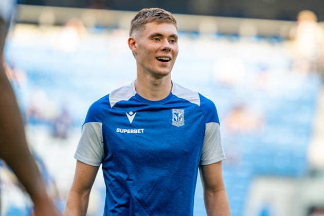 Gisli Thordarson (23) seen during Polish Supercup Final 2026 game between teams of Lech Poznan and Gornik Zabrze (Kazimierz Koper Ball Raw Images) Poznan Enea Stadion Poland Copyright: xKazimierzxKoperx KAZ_LPOvGOR_supercup-008
