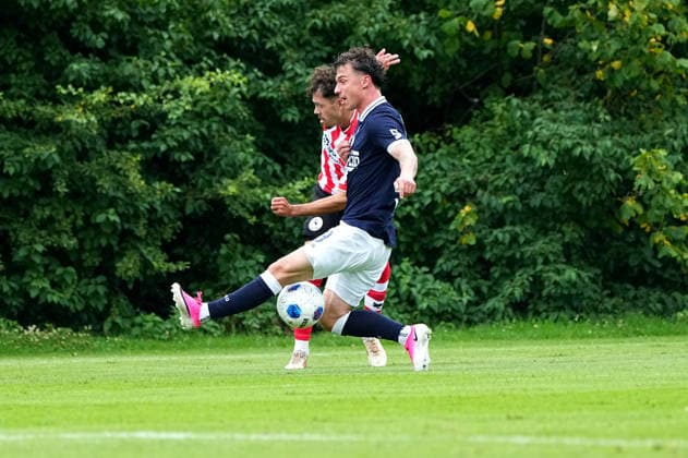 Friendly: Sparta Rotterdam v SV Meppen Delden - Mitchell van Bergen of Sparta Rotterdam during a friendly in preparation of the 2026 2027 season. The match is set between Sparta Rotterdam and SV Meppen at Aparthotel Delden on 18 July 2026 in Delden, The Netherlands. (Hero Images Carlo Bruil) Copyright: xCarloxBruilx
