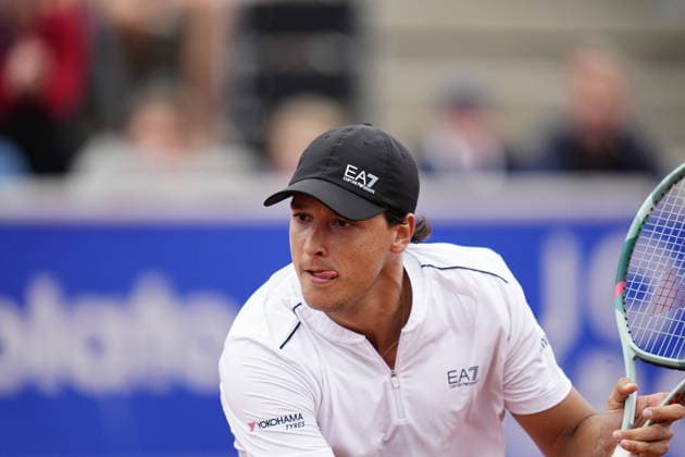 BASTAD, SWEDEN 20260718 Luciano Darderi during the men s semi-final at the Nordea Open tennis match in Bastad. BASTAD SWEDEN x9200x *** BASTAD, SWEDEN July 18, 2026 Luciano Darderi during the men s semifinal at the Nordea Open tennis tournament in Bastad BASTAD SWEDEN x9200x  Copyright: xBjörnxLarssonxRosvall TTx NORDEA OPEN TENNIS IN BASTAD