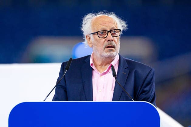 18.07.2026, Mitgliederversammlung 2026 des FC Schalke 04 in der Veltins Arena. Mitglied des Ehrenpräsidiums Dr. Herbert Tegenthoff (FC Schalke 04). Gelsenkirchen Veltins Arena NRW Deutschland xRHR-FOTO DEx *** July 18, 2026, FC Schalke 04 2026 General Meeting at the Veltins Arena; Dr. Herbert Tegenthoff, Member of the Honorary Presidium, FC Schalke 04, Gelsenkirchen, Veltins Arena, North Rhine-Westphalia, Germany xRHR PHOTO DEx Copyright: DennisxEwert RHR-FOTOx RHR-FOTO DE