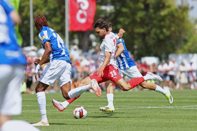 Testspiel: RB Leipzig - VSG Altglienicke, 18.07.26 Max Finkgräfe (35, RB Leipzig). Fußball, Saison-Vorbereitung 2026 2027, Testspiel: RB Leipzig (1. Bundesliga) vs. VSG Altglienicke Berlin (Regionalliga Nordost) am 18.07.26 im Stadion am Bad, Markranstädt. *** Friendly Match: RB Leipzig vs. VSG Altglienicke, July 18, 2026; Max Finkgräfe 35, RB Leipzig Soccer, 2026–2027 Preseason, Friendly Match: RB Leipzig (1. Bundesliga) vs. VSG Altglienicke (Berlin, Regionalliga Nordost) on July 18, 2026, at Stadion am Bad, Markranstädt Copyright: xBEAUTIFULxSPORTS JanxKaeferx