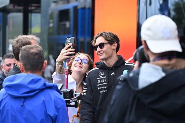 Formula 1 Belgium Grand Prix SPA, BELGIUM - JULY 18: British driver George Russell of Mercedes participates in the practice session ahead of the Belgian Grand Prix, the 10th race of the 2026 Formula 1 season, held at the 7-kilometer Spa-Francorchamps Circuit in Stavelot, Liege province of Belgium on July 18, 2026. Dursun Aydemir Anadolu Spa Belgium. Editorial use only. Please get in touch for any other usage.  Copyright: x2026xAnadoluxDursunxAydemirx