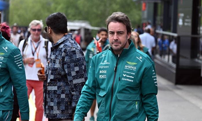 Formula 1 Belgium Grand Prix SPA, BELGIUM - JULY 18: Spanish driver Fernando Alonso of Aston Martin participates in the practice session ahead of the Belgian Grand Prix, the 10th race of the 2026 Formula 1 season, held at the 7-kilometer Spa-Francorchamps Circuit in Stavelot, Liege province of Belgium on July 18, 2026. Dursun Aydemir Anadolu Spa Belgium. Editorial use only. Please get in touch for any other usage.  Copyright: x2026xAnadoluxDursunxAydemirx