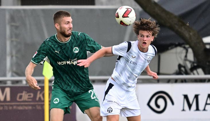 18.07.2026 - Fussball - Saison 2026 2027 - Testspiel Freundschaftsspiel Vorbereitungsspiel - SpVgg Greuther Fürth ( Kleeblatt ) - FC Zürich - Sportfoto Zink - xwoxzix - regulations prohibit any use of photographs as image sequences and or quasi-video - only for editorial use - Doni Edon Arifi (28, SpVgg Greuther Fürth ) Jill Stiel (46, FC Zürich ) *** July 18, 2026 Soccer Season 2026–2027 Exhibition Match Friendly Match Preseason Match SpVgg Greuther Fürth Kleeblatt FC Zurich Sports Photo Zink xwoxzix Regulations prohibit any use of photographs as image sequences and or quasi-video; for editorial use only Doni Edon Arifi 28, SpVgg Greuther Fürth; Jill Stiel 46, FC Zurich
