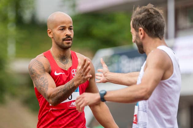 LEVERKUSEN, GERMANY - JULY 18, 2026 : Leon Schaefer (GER TSV Bayer 04 Leverkusen) competing in the 100m during the Para Heimspiel 7.0 at Fritz Jacobi Sports Complex on July 18, 2026 in Leverkusen, Germany. Northrhine-Westphalia Germany Copyright: xAxelxKohringx