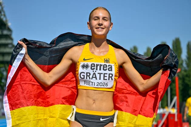 Sport Bilder des Tages Franziska GRAETER (Germany, TSG Schwaebisch Hall, 2.000m Hindernis) ITA, European Atheltics U18 Championships, Athletics, 18.07.2026, ITA, European Atheltics U18 Championships, Athletics, 18.07.2026, *** Franziska GRAETER, Germany, TSG Schwäbisch Hall, 2,000m Steepchase, ITA, European Athletics U18 Championships, Athletics, July 18, 2026, ITA, European Athletics U18 Championships, Athletics, July 18, 2026, Copyright: xx