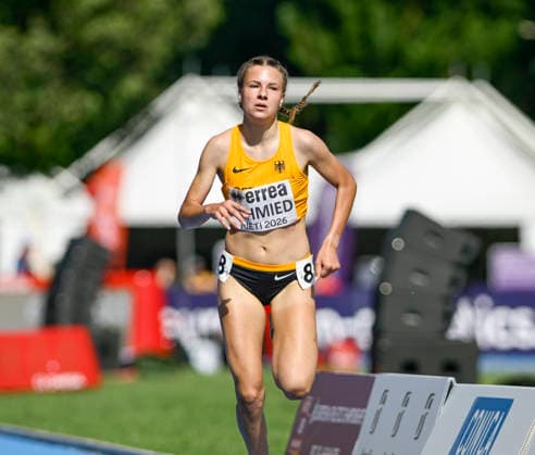 Lucie SCHMIED (Germany, SV Empor Bad Langensalza, 2.000m Hindernis) ITA, European Atheltics U18 Championships, Athletics, 18.07.2026, ITA, European Atheltics U18 Championships, Athletics, 18.07.2026, *** Lucie SCHMIED, Germany, SV Empor Bad Langensalza, 2,000m Steeplechase, ITA, European Athletics U18 Championships, Athletics, July 18, 2026, ITA, European Athletics U18 Championships, Athletics, July 18, 2026, Copyright: xx