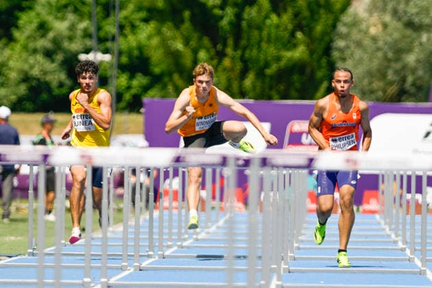 Jakob WINDMUELLER (Germany, SC Frankfurt (Oder), 110m Huerden) ITA, European Atheltics U18 Championships, Athletics, 18.07.2026, ITA, European Atheltics U18 Championships, Athletics, 18.07.2026, *** Jakob WINDMUELLER, Germany, SC Frankfurt Oder, 110m Hurdles, ITA, European Athletics U18 Championships, Track and Field, July 18, 2026, ITA, European Athletics U18 Championships, Track and Field, July 18, 2026, Copyright: xEibnerxPressefoto JanxPapenfussx EP_JPS
