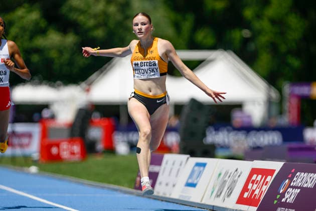 Isabella TIKOVSKY (Germany, LG Sempt, 200m) ITA, European Atheltics U18 Championships, Athletics, 18.07.2026, ITA, European Atheltics U18 Championships, Athletics, 18.07.2026, *** Isabella TIKOVSKY Germany, LG Sempt, 200m ITA, European Athletics U18 Championships, Track and Field, July 18, 2026, ITA, European Athletics U18 Championships, Track and Field, July 18, 2026, Copyright: xx
