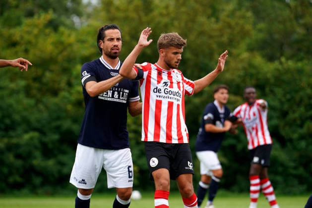 Friendly: Sparta Rotterdam v SV Meppen Delden - Mike Kleijn of Sparta Rotterdam during a friendly in preparation of the 2026 2027 season. The match is set between Sparta Rotterdam and SV Meppen at Aparthotel Delden on 18 July 2026 in Delden, The Netherlands. (Hero Images Carlo Bruil) Copyright: xCarloxBruilx