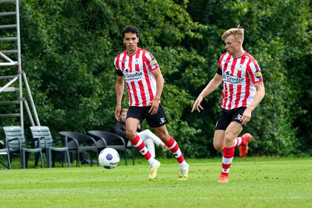 Friendly: Sparta Rotterdam v SV Meppen Delden - Teo Quintero of Sparta Rotterdam, Nick Verschuren of Sparta Rotterdam during a friendly in preparation of the 2026 2027 season. The match is set between Sparta Rotterdam and SV Meppen at Aparthotel Delden on 18 July 2026 in Delden, The Netherlands. (Hero Images Carlo Bruil) Copyright: xCarloxBruilx